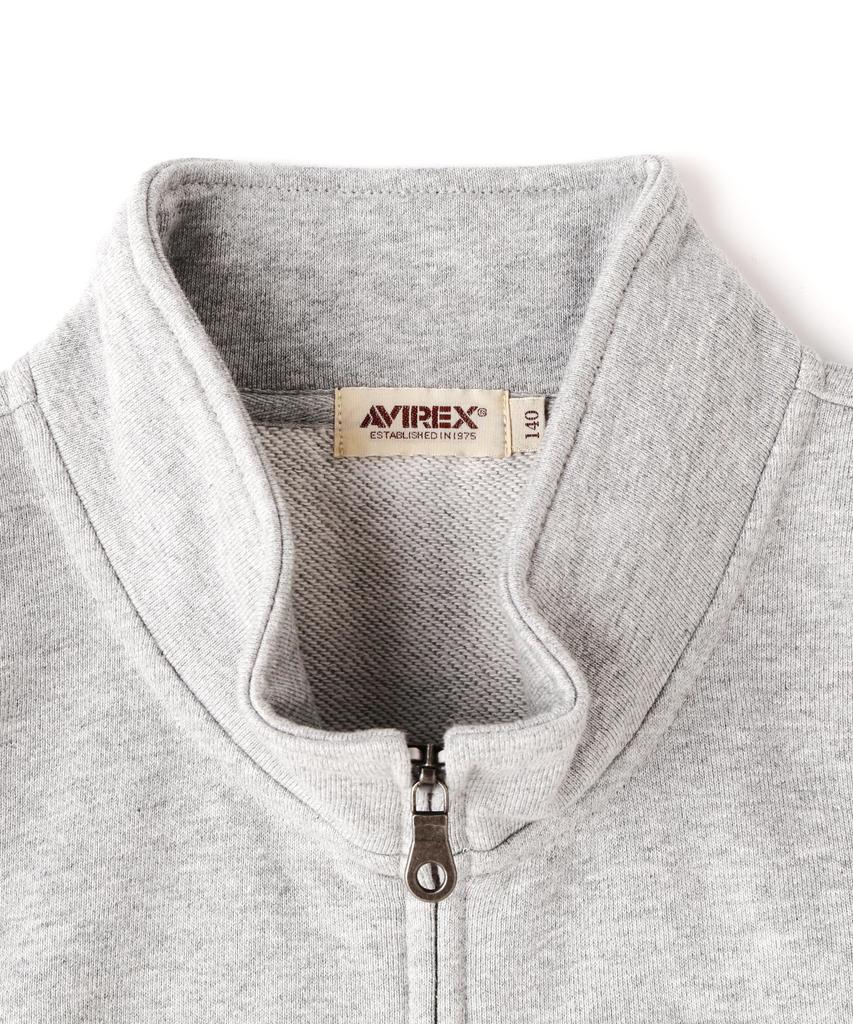 Avirex Kids Fatigue Stand Collar Zipup Sweat 783-3930952 100 382 Oxford