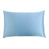 Pillowcase Pillow Cushion Cover with Zipper Solid Color Friendly To Skin Wear Resistant Washable Easy-care Faux Silk Cushion Case Pillowslip