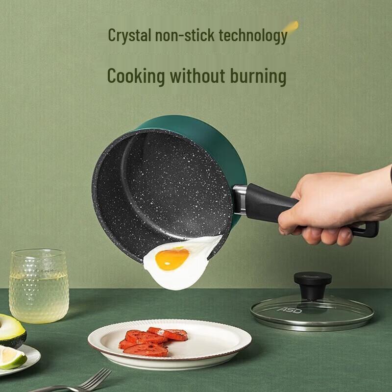 ASD Avocado Green Ceramic Non-stick Milk Pot