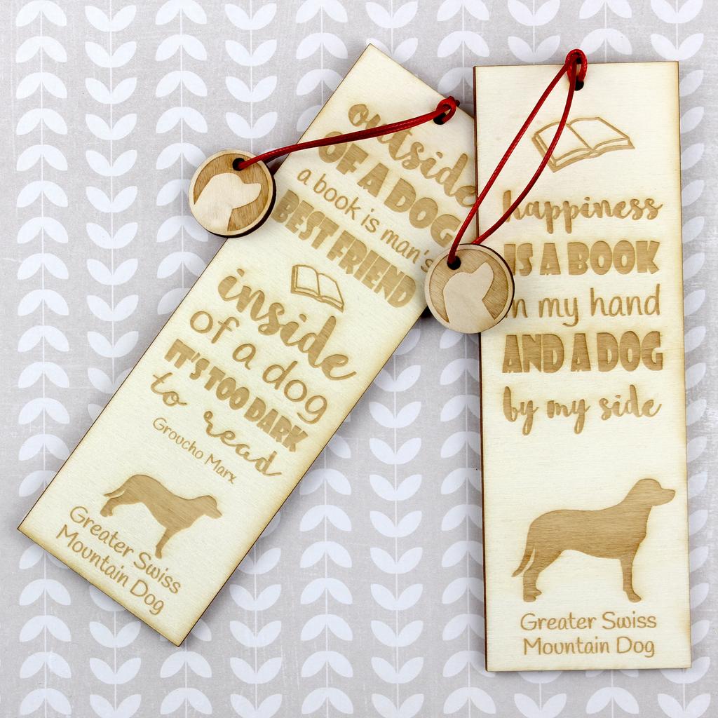 Great Swiss Mountain Dog, Greater Swiss Mountain Dog – Dog bookmark, personalized bookmark – Design 02 | Art-Dog