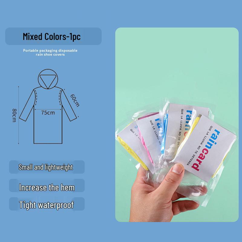 Портативные водонепроницаемые толстые прозрачные одноразовые бахилы - индивидуально упакованы для использования на открытом воздухе