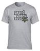 GTA V GTA 5 Grand Theft Auto 5 Rockstar Jogos Игры Логотип Серая Футболка 310Grey