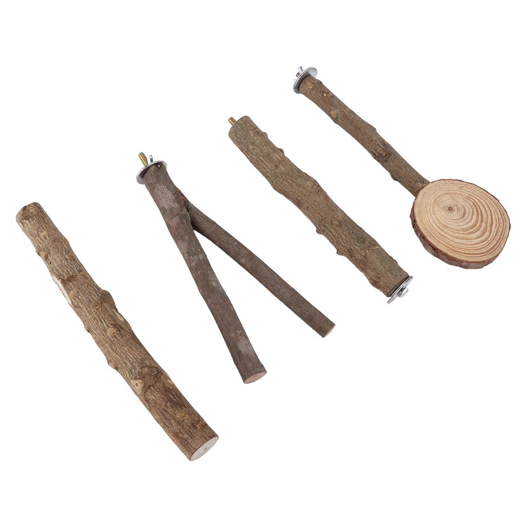 Набор палочек для подставки для птиц. Безопасная стабильная деревянная подставка для попугая. Набор платформ для подставок для птиц.