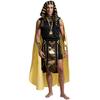 Medieval Ancient Roman Egyptian Pharaoh Cos Costume, Ancient Greek King Men's Halloween Party Costume