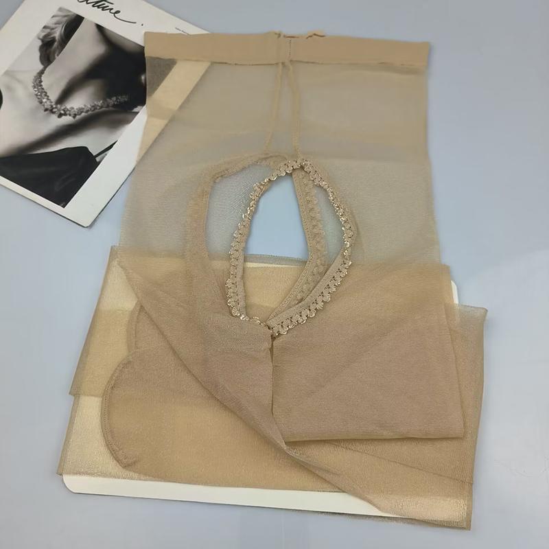 Сексуальные чулки женские без ластовицы эластичные с блеском с открытой промежностью соблазнительные эротические блестящие колготки женские глянцевые гладкие колготки S44