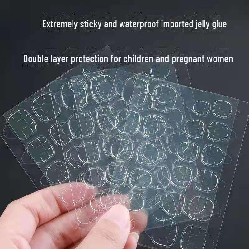High Viscosity Transparent Nail Glue Stickers - Wearable & Removable