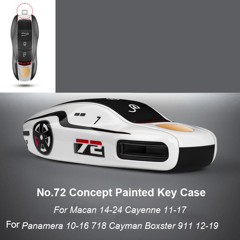 Для Porsche Panamera Cayenne Macan 718 Cayman Boxster 911 Taycan Автомобиль 92 Персонализированный Чехол для Ключей Защитный Чехол Крышка для Брелока Дистанционного Управления