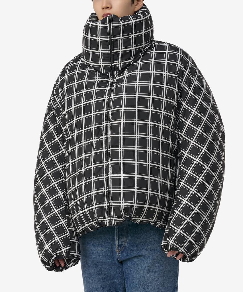 Marni Oversized Check Down Jacket - Black / Pimu0030Y0Utn909Bcn99