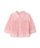 Jill by Jill Stuart Shirred Pink Women's Bustier-Style Blouse,