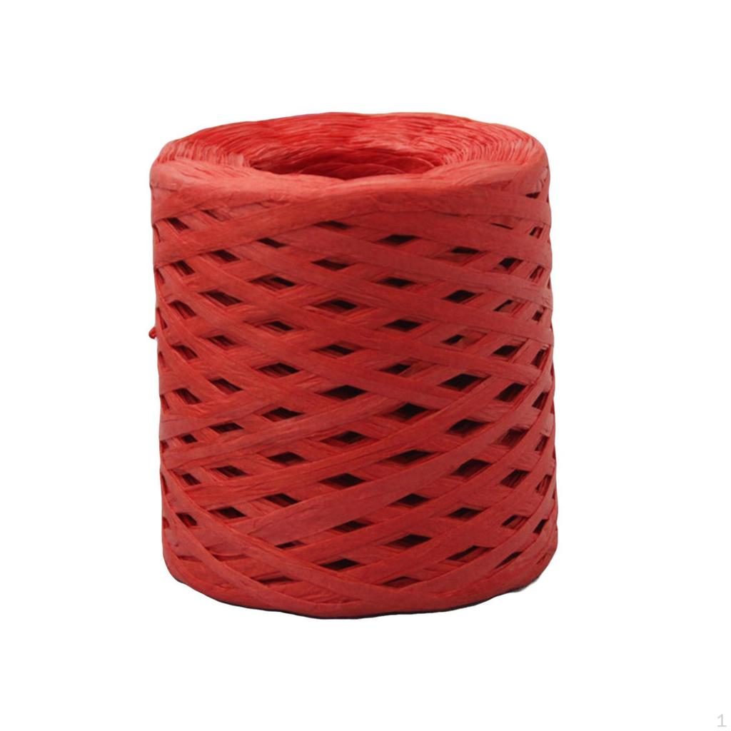 200 м/рулон, бумажная лента из рафии, декор, пригодная для вторичной переработки, прочная для плетения подарочной упаковки на День Святого Валентина