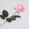 Искусственный Реалистичный Цветок Розы Реалистичный На Ощупь Искусственный Шелковый Букет Роз Длинностебельная Искусственная Цветок с Листьями для Дома Свадебной Вечеринки Центральный Элемент Стола