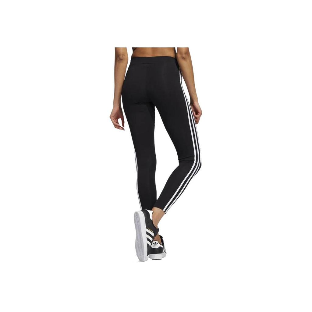 Adidas Striped Slim Fit Casual Pants Women Bottoms Black HD2350-001