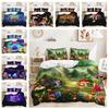 3D Magic Mushroom Bedding Set Cartoon Mushroom Duvet and Pillow Case 2/3 Pieces AU/EU/DE/US/UK Full Size Quick Drying Home Decoration