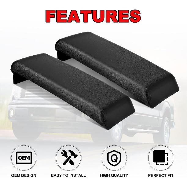 2Pcs F150 Front Bumper Repair Guards Pads Cover ert Cap Compatible with Ford F-150 2009-2014, Lincoln Mark LT 2010-2014 Replace# 9L3Z17E810B for Left