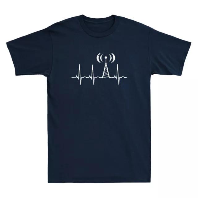 Dad Ham Radio Operator Funny Graphic Vintage Short Sleeve Cotton Tee Gift