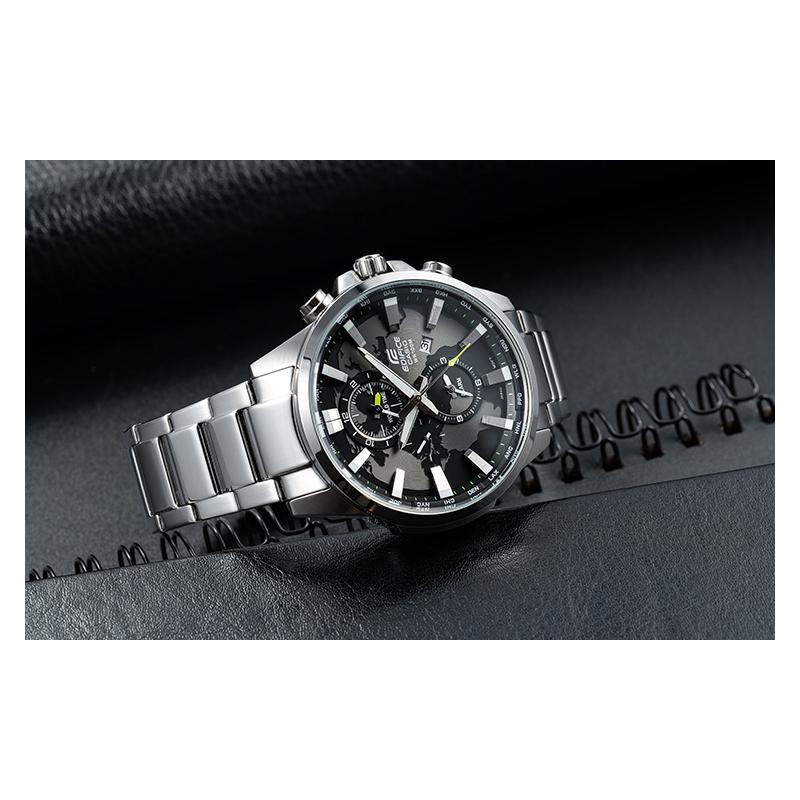 Casio EDIFICE Creative Earth Водонепроницаемый Кварцевый Механизм Стальной Ремешок Японские и Корейские Часы Мужские Часы Черный Циферблат EFR-303D-1AVUPR