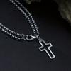 1 шт. Хип-хоп серебристый цвет крест двухслойная цепочка браслет для мужчин женщин браслет