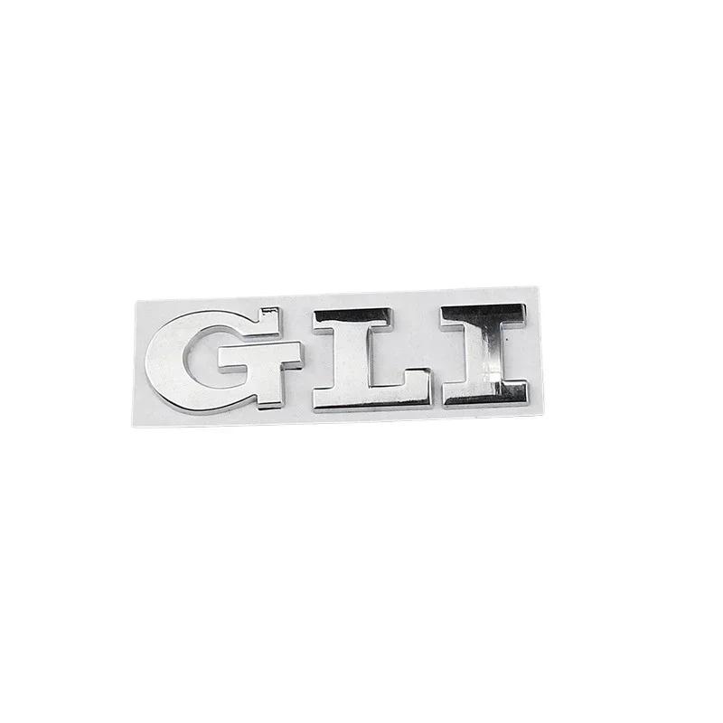 3D Metal Letters GLI Logo Rear Trunk Emblem Badge Sticker Car Decal for Volkswagen VW Jetta Golf MK2 MK4 MK5 MK6 MK7 Accessories BAI1