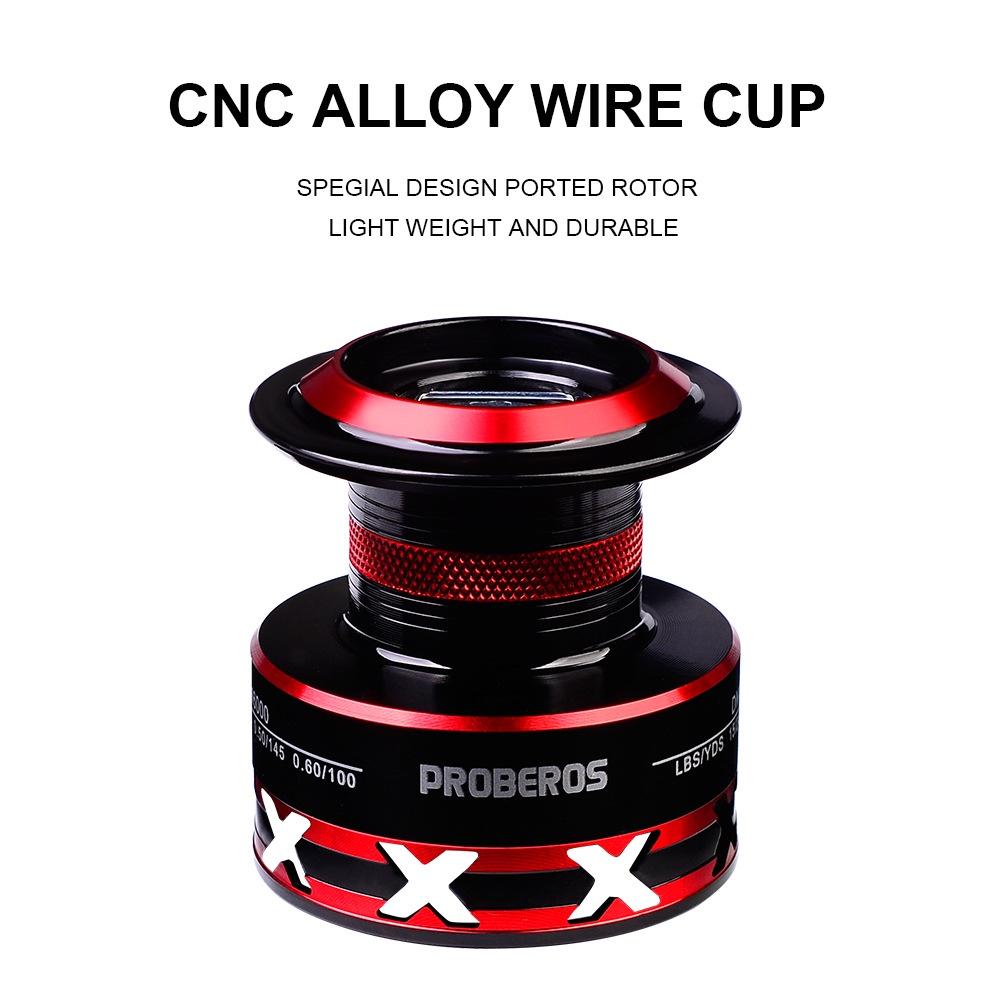 Катушка для спиннинга 9-23 кг с максимальным сопротивлением для ловли карпа, серия DM1000-8000, металлическая шпуля с ЧПУ, для соленой воды