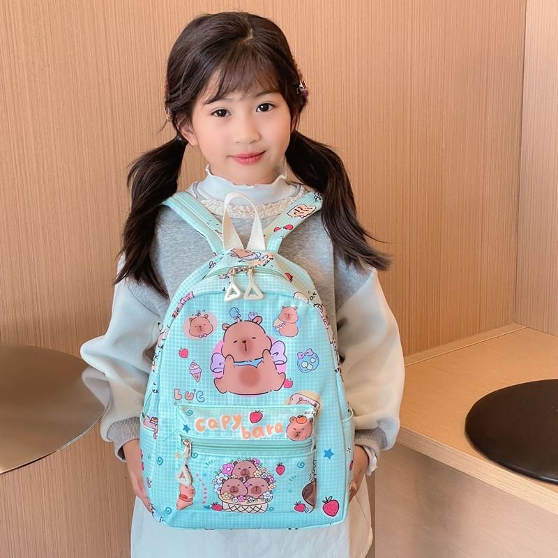 Capybara Themed Lovely Backpack For Toddlers Stylish And Functional School Travel Bag
