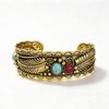 Open Adjustable Open Adjustable Bracelet Wide Turquoises Feather Cuff Bangles  Men