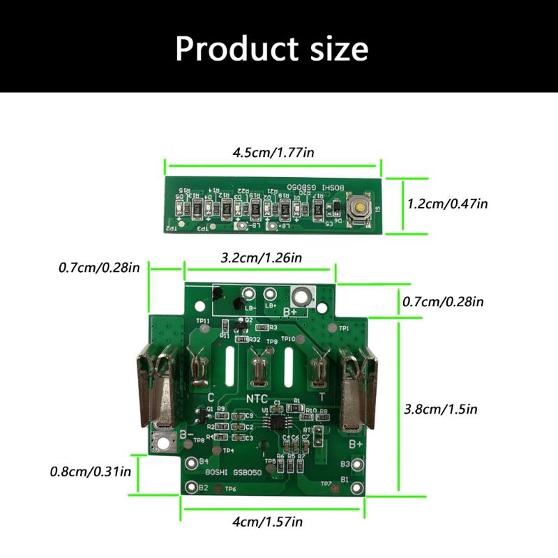 Efficiency 21700 BAT618 Charging Protections Board for 18V BAT610 BAT609 BAT618 Lithium Batteries Overcharge Prevention
