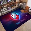 Custom Rug FC Utrecht Pattern Print Name Text Soft Non‑Slip Floor Carpet for Home Indoor Decoration