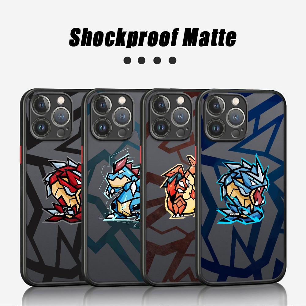 Retro Anime Pokemon Case For Apple iPhone 11 13 15 Pro Max 14 Plus 12 Mini 7 8 SE X XS XR 6 6S Back Phone Cover PC Hard Funda