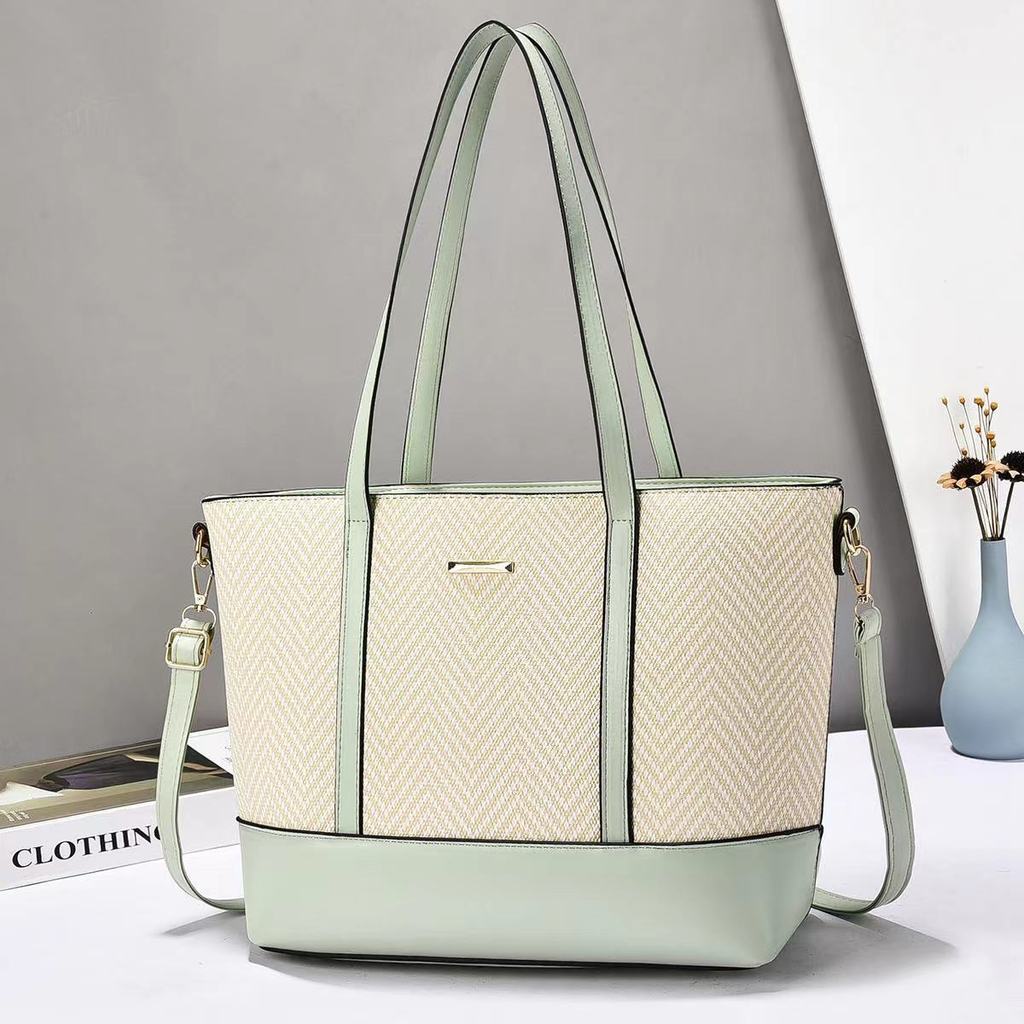 Trendy Pu Large Tote Handbag With Padded Interior And Crossbody Strap For Travel