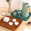 1 шт., поднос для чая, бытовой, для гостиной, стол для сухого замачивания, роскошный держатель для чашки чая, чашка для чая, чашка для воды, прямоугольный двухслойный сливной поддон