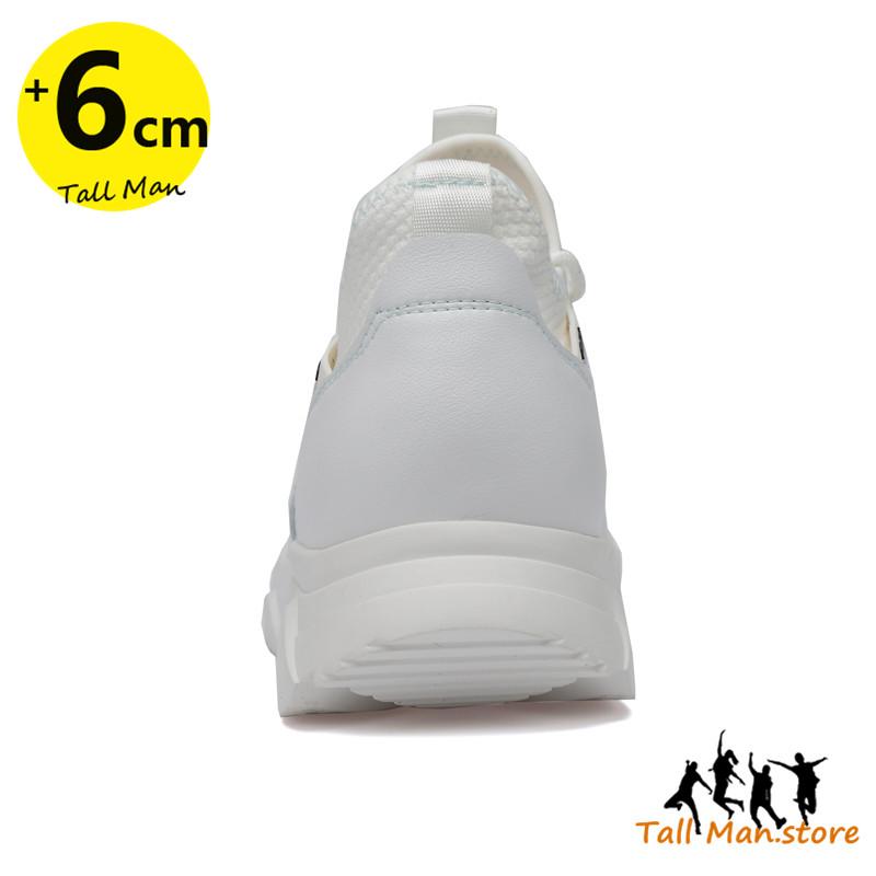 Мужские кроссовки, обувь для увеличения роста, обувь на платформе, стельки для увеличения роста на 6-8 см, обувь из летящей вязки