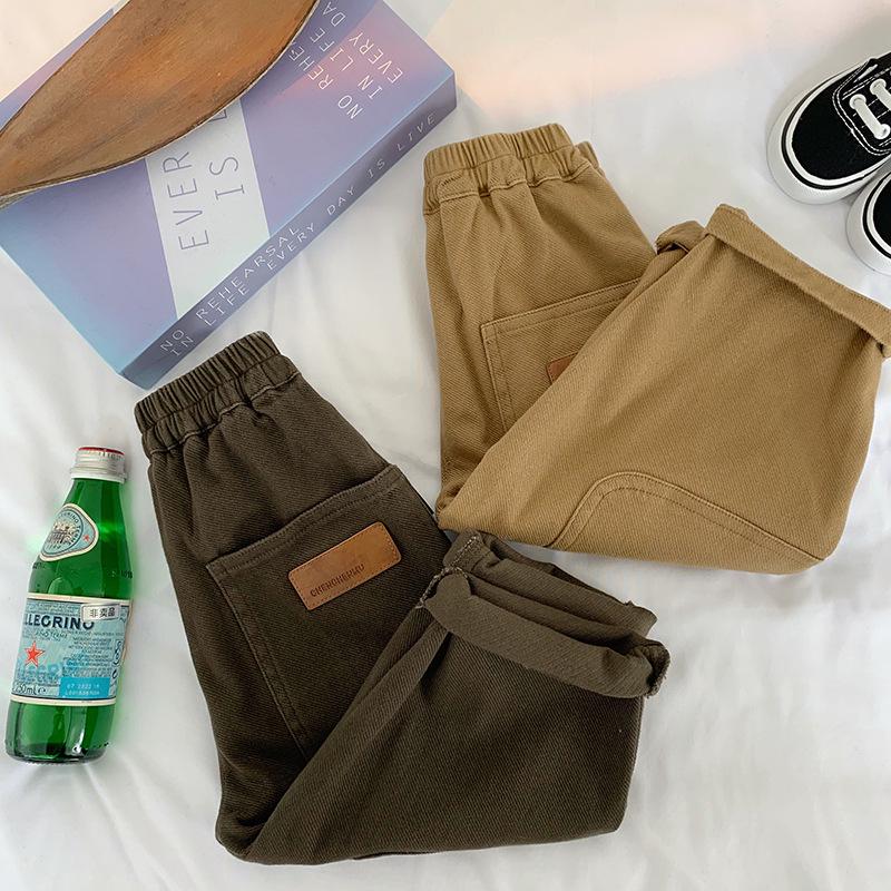 Повседневные детские модные осенние комбинезоны свободного кроя от Tong Chenchen