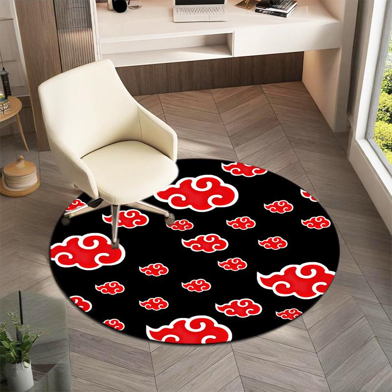Famous cartoon NARUTO protagonist Uzumaki Naruto round carpet soft home decoration anti-slip door mat outdoor picnic mat carpet M6