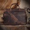 Leather Briefcase Bag Mens Laptop Messenger Bag Office Shoulder Bag Personalized Handbag for Men and Women Classic Gift for Him