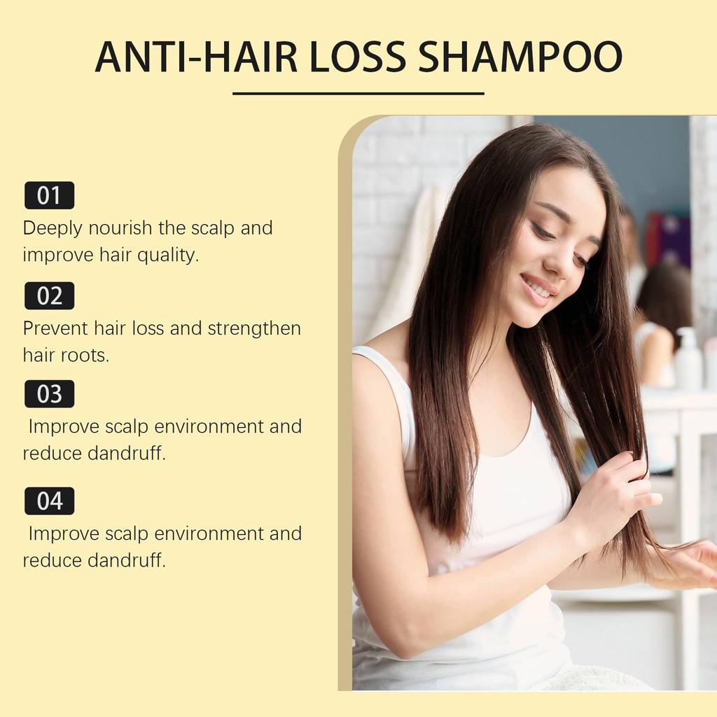 Shampoo Anti-Hair Loss Shampoo Ginseng Shampoo Multi-Purpose Volume Shampoo For All Hair Types