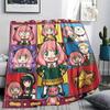 Anya Forger Flannel Blanket Warm Print Pattern Comfortable for Home Travel Picnic Sofa Bed Chair.-TING