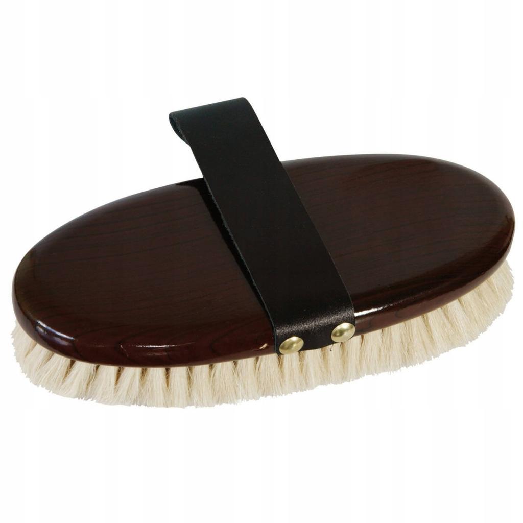 York wooden natural goat hair brush 20cm for horses