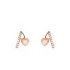 Love Earrings Are Exquisite and Compact Earrings for Women Texture Geometric Lines Light Luxury High-end