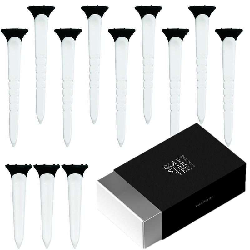 Tees For Golf 12X Professional Golf Tees Golf Accessories Less Friction Golf Tees Height Adjustable Golf Tees For Men Women Golf