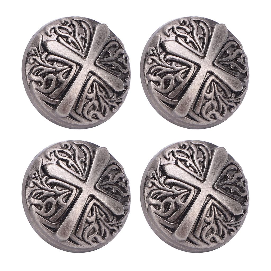 10 комплектов заклепок и винтов 30 мм круглые кнопки-заклепки 7 мм крестообразные винты для кожаных ошейников и ремней