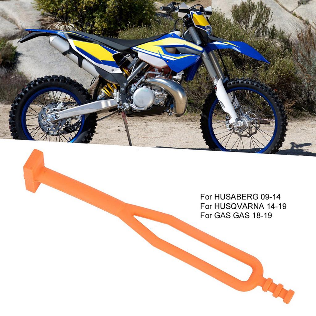 Side Stand Rubber Battery Strap Motorcycle Mount Accessory Fit for HUSQVARNA 14 19(Orange)