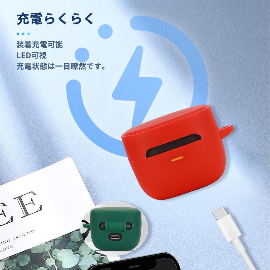 Чехол для Audio Technica Для беспроводных наушников Audio Technica Силиконовый защитный чехол Можно носить и пылезащитный карабин ATH-SQ1TW2 [NOUKAJU]