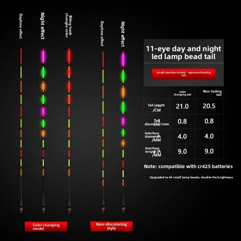 2pcs Top Luminous LED Smart Float Ultra Sensitive Electronic Floats  Professional Fishing