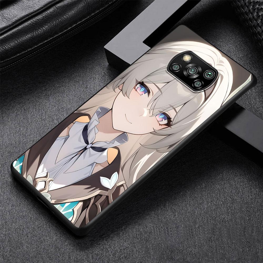Чехол Firefly Honkai Star Rail для Xiaomi Poco M5s X3 NFC X5 F3 M4 M3 Pro, черный силиконовый мягкий чехол для телефона