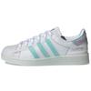 Оригинальные кроссовки Superstar Futureshell из синтетической кожи, низкие, для скейтбординга, женские, белые, синие, FY7356