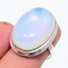 Natural Milky Opal Gemstone 925 Sterling Silver Jewelry Ring Size 6.5 F5p19