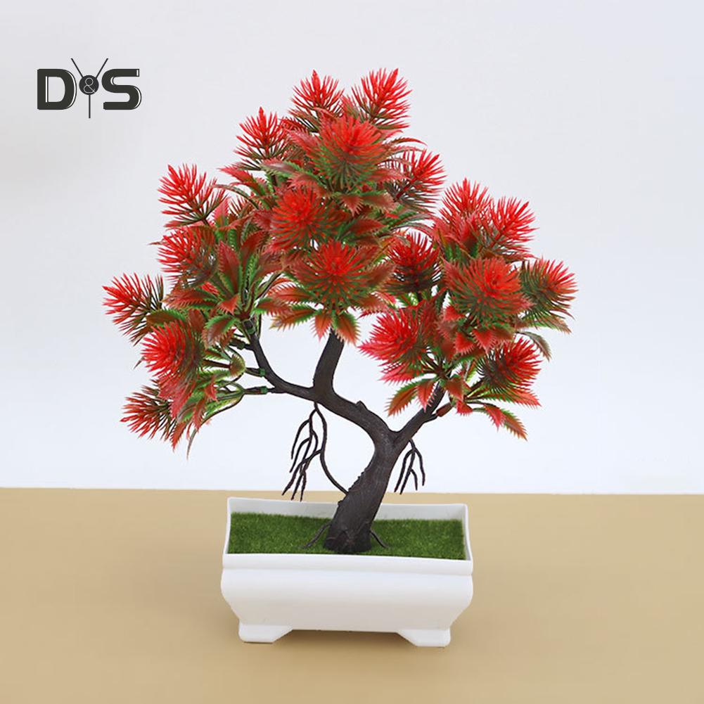 Цветущий букет искусственный цветок сосна бонсай этап сад свадьба декор