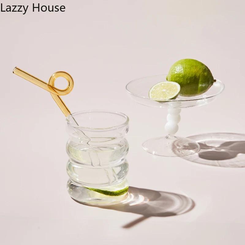 Креативная стеклянная кружка, термостойкий стакан, посуда для напитков, чая, сока, молока, кофе, кружка для дома, стаканы для воды, кружка с эффектом ряби 250 мл