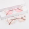 Trending Square UV Protection Clear Frame Sunglasses Oversized Sunglasses Shades Ladies Sun Glasses