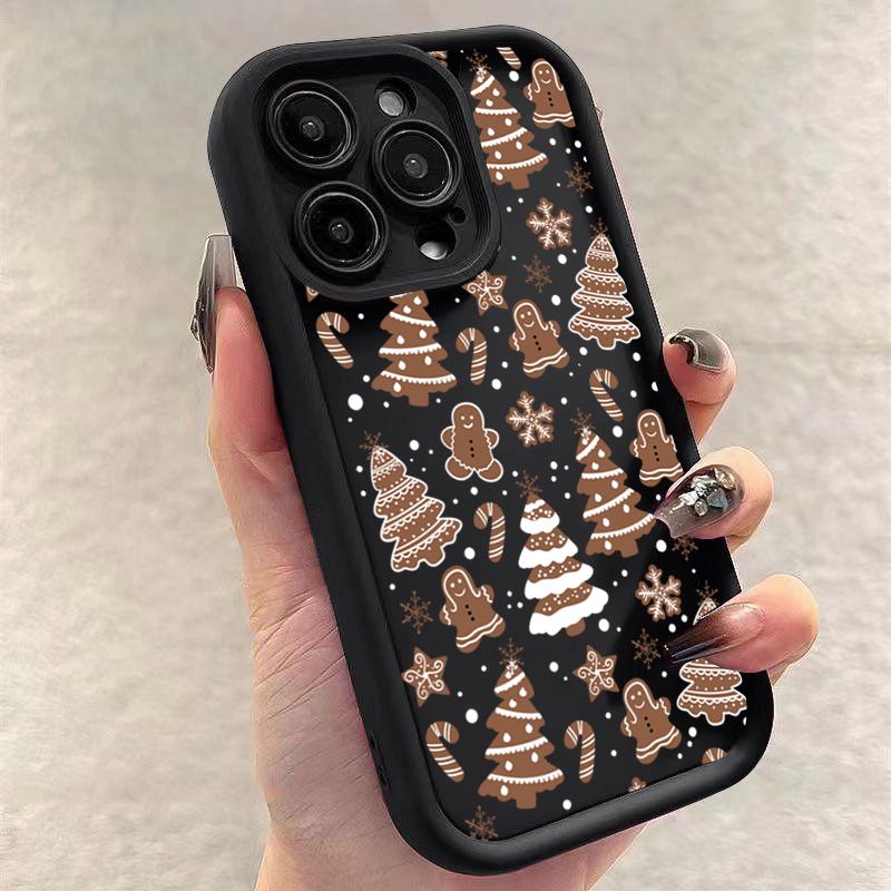 Рождественский олень и дерево Графический чехол для телефона Samsung S25 S24 Ultra S23 Ultra S22 S21 S20 Plus Note 20 S24FE S23FE Силиконовый чехол
